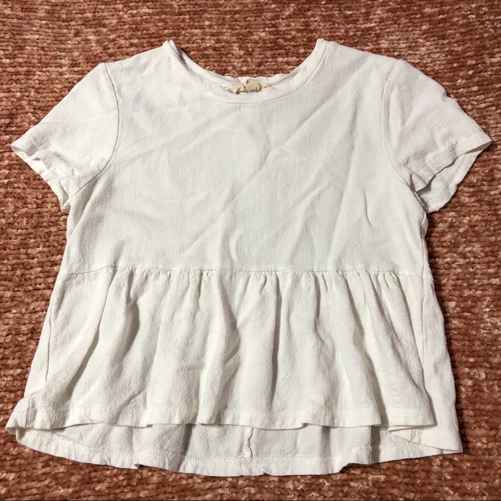 pacsun white babydoll shirt